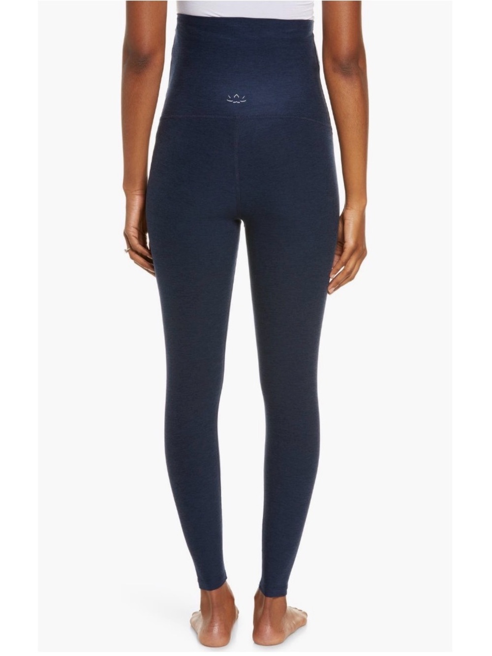 Beyond Yoga Spacedye Love the Bump Midi Maternity Legging in Nocturnal Navy - Picture 3 of 16